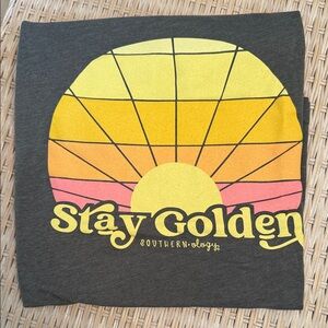 SOUTHERNOLOGY Gray Stay Golden Tee